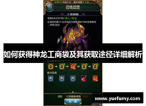 如何获得神龙工商袋及其获取途径详细解析